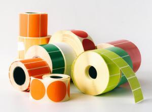 custom rectangle and round sticker roll labels