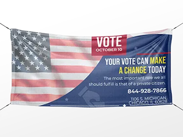 Political Vinyl Banner