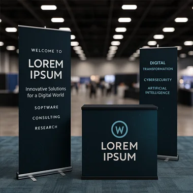 Retractable Banners at a trade show