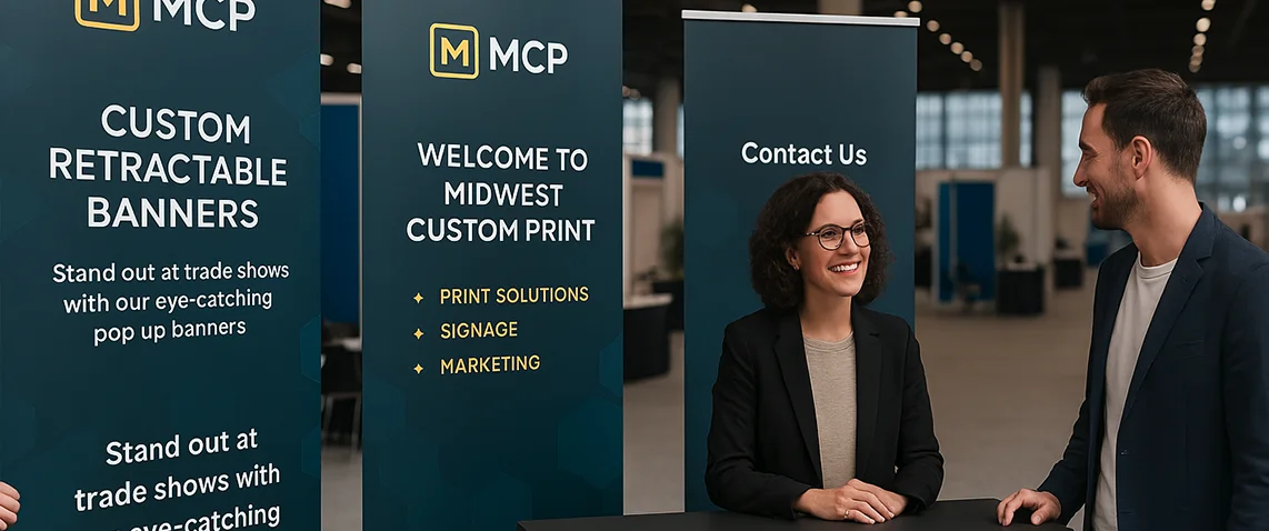 Custom Portable Promo Materials in lobby