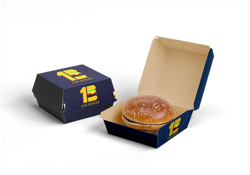 Custom Burger restaurant logo