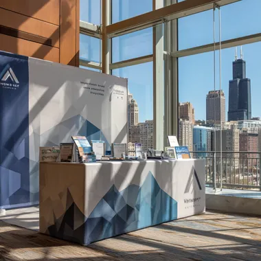 Promo materials with skyline