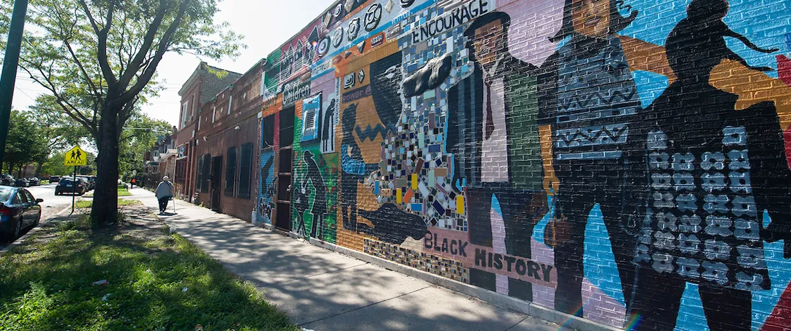 Chicago BLM community mural