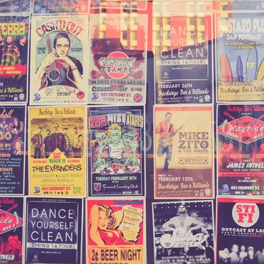 Music poster collage