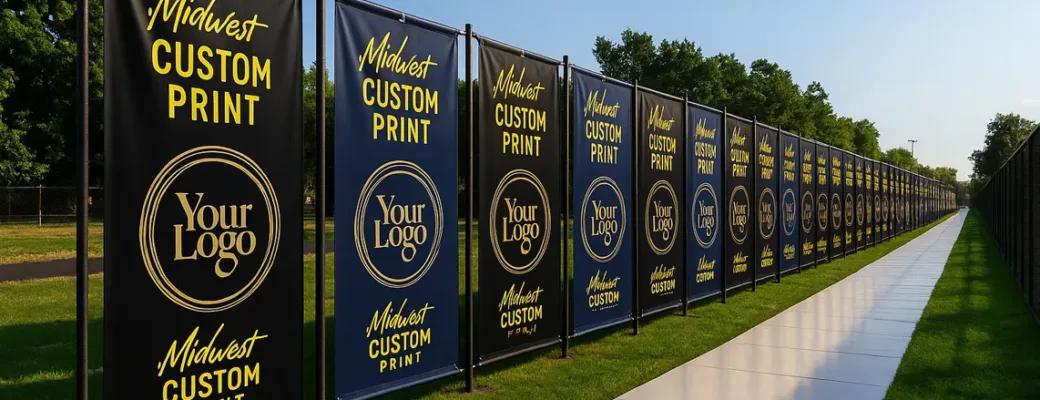 Row of Custom banners