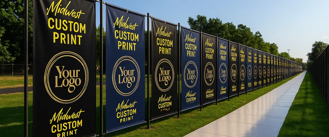 Row of Custom banners