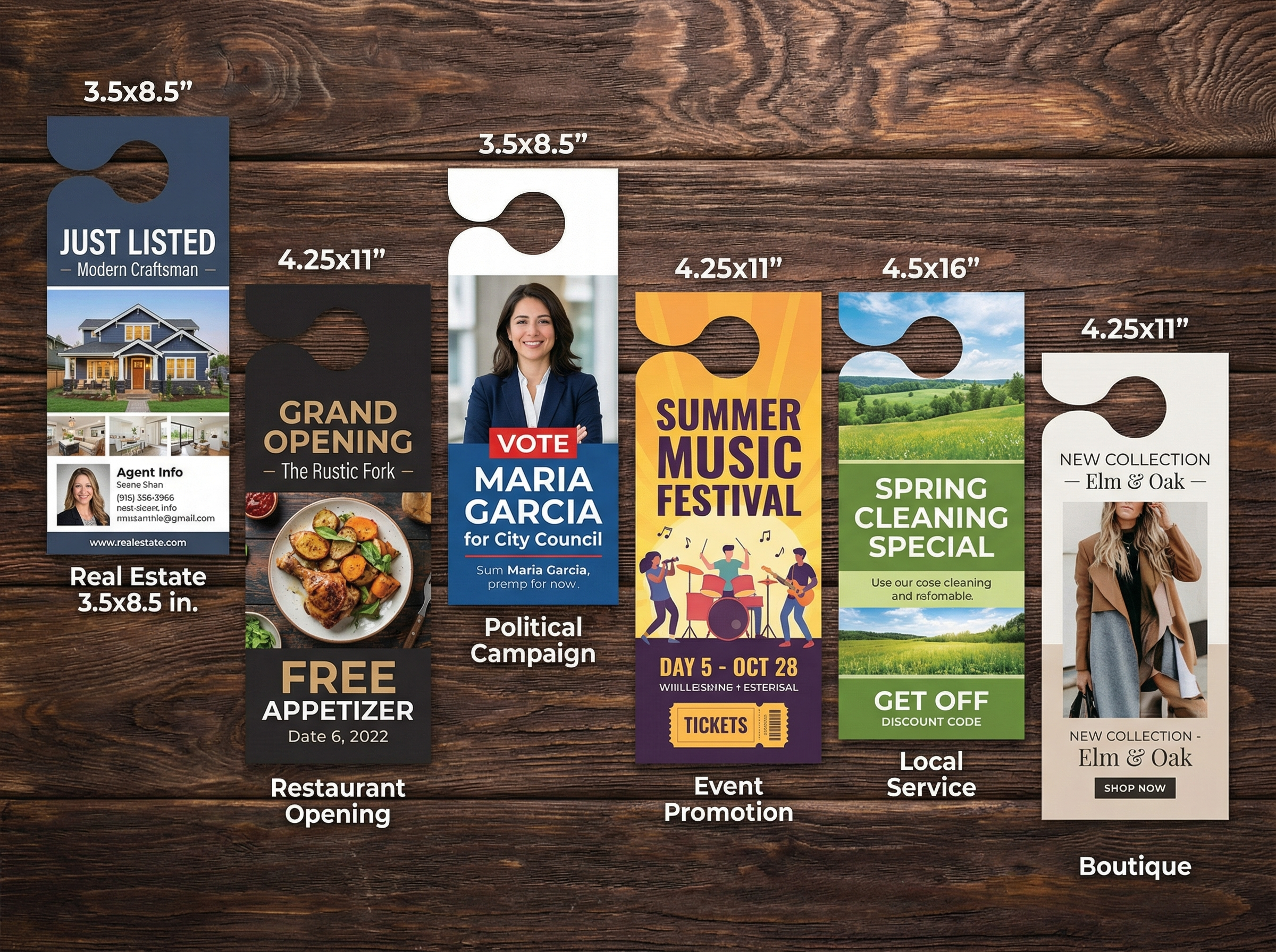 personalized door hanger design elements