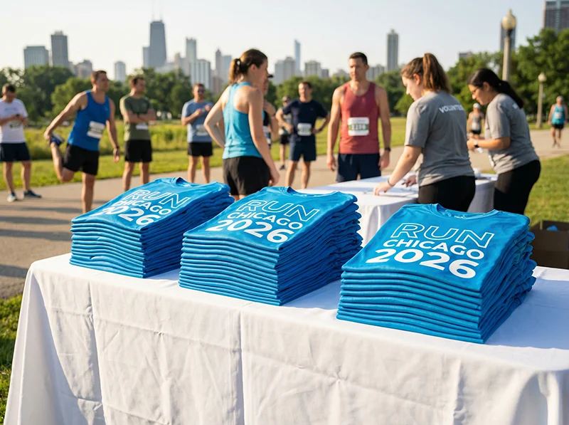 custom event t-shirts for Chicago festivals